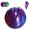3D Printed Fidget Ball Toy, Sensation Stress Decrease Gear Sphere Fidget Toy with Liquid Flow Effect, Twistable Desk Toys for Anxiety Relaxation Office Home Travel (Purple)