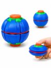 3D Printed Figurine 3D Printed Press to Spin Fidget Ball, Push & Spin Sensory Toy,Stress Relief Desk Spinner for Classroom,Office & Home,Handheld Fidget Toy,Birthday Gift, Party Favor for Kids