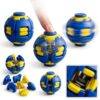 3D Printed Press-and-Spin Stress Relief Ball, Mechanical Gyroscope, Squeeze Desktop Toy for Adults and Children, Sensory Toy for ADHD Anxiety Relief