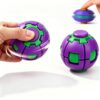 3D Printed Press-Rotating Fidget Spinner Toy,Finger Pressure-reducing Rotating Ball. (Purple)