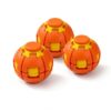 3D Printed Press Ball Fidget Spinner for Adults 3 Pack (Orange)