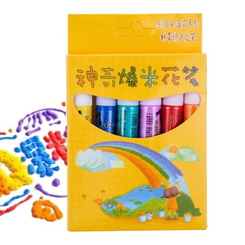 3D Puffy Paint Pens Colorful Popcorn Pens For Kids Puffy Paint For Fabric