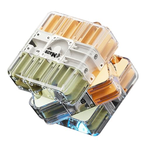 3D Puzzle Cube, Color Matching Game for Kids Ages 5-12, Educational Sensory Toys Gift for Boys Girls Adults (5 6 7 8 9+ Years Old) (Yellow)