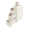 3 Drawers Storage Cart, Large capacity Narrow Plastic Dresser, Portable