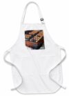 3dRose Vintage counting frame or abacus - primitive counting device Apron with Pouch Pockets 22x24