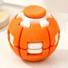 3D Rotating Ball,Press to Spin Stress Relief Fidget Ball,3D Printed Fidget Ball (Yellow)