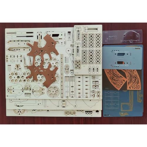 3D Wooden Puzzles for Adults-318PCS Model Kits to Build for Adults-Wood Puzzles Hobbies for Men-Mechanical Model Brain Teaser Gift Idea for Christmas (Black)