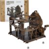 3D Wooden Puzzles for Adults, Mechanical Marble Run Model Kits to Build, DIY Wooden Puzzle with 6 Steel Marbles, Unique Birthday Gifts for Women Men