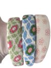 3 Floral Padded Headband Set Cottagecore Boho Hair Accessories