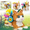 3 in 1 Animals Building Set Compatible with Lego Cat Dog Fox Toy 848PCS