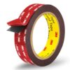 3M Double Sided Tape Heavy Duty Removable Tape Strips Heavy Duty Mounting Tape Extra Strong Adhesive Tape Waterproof for Walls Office Home Decor Crafts Pictures Posters Car LED Strip Light(1in*10ft)