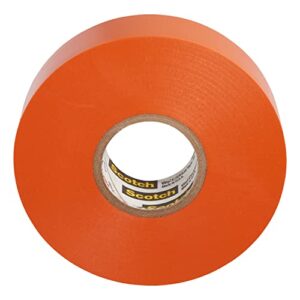 3M Scotch Electrical Tape 35, 3/4 in x 66 ft, 1 Roll, Orange