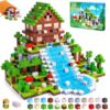 3 otters Magnetic Blocks 150PCS Forest Adventure Set, STEM Magnet Cubes & Magnetic Tiles Build Forest World Toys for Kids, Sensory Stacking Gifts for Boys & Girls Birthday