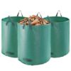 3 Pack 72 Gallon Collapsible Garden Yard Waste Bags, Reinforced Stand-Up Leaf Grass Bin with Handles 26.4x30in