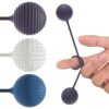 3 Pack Begleri Fidget Beads for Stress Relief & Skill Play,Silicone Worry Beads Fidget Toy,Unique Sensory Texture for Men Women Teens,Portable Home Office Desk Toy for Focus and Relaxation