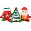 3Pack Christmas Squishy Toys, Santa Tree Mitten Squeeze Fidget Toy Set, Holiday Sensory Squishies for Stocking Stuffers, Party Favors, Goodie Bag Stuffers, Classroom Prizes, Gifts