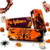 3 Pack Halloween Butter Stick Fidget Squishy, Slow Rising Squeeze Stress Relief Set with Ghost Pumpkin Bat Designs, Soft PU Sensory Desk Decor for Party Favors Classroom Rewards Adults Teens