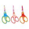 3 Pack Kids Scissors, 5" Small School Safety Toddler Scissors with Blunt Tip Floral Print Blade and Soft Grip for Children Craft Cutting Paper, DIY, Arts, Home, School Classroom Use, Assorted Colors