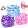 3Pack Squeeze Toys,Glitter Fidget Toy, Ultra-Soft Cube Squishy Squeeze Toy