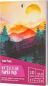 [3 Pack] – Watercolor Paper Pad – 60 Sheets Total, 3.5" x 5", Medium Weight, 105 lb, Acid-Free, Perforated Pages for Painting and Art Projects