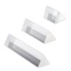 3pc Crystal Prisms Set 2" 4" 6"Lengths Equilateral Crystal Triangular Optical Glass Prism Teaching Refracted Light Spectrum Physics Rainbow Maker Photography Props