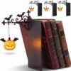 3pcs Bookshelf Lights,Library Lantern Mini Bookshelf Lamp,Led Book Shelf Lantern Between Books with Hanging Lantern/Ghost Pendant for Study Reading Corner Home Library (3PCS-C)