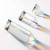3PCS Crystal Prisms Set 1"/2"/4" Glass Prism Optical Triangular Prism Props