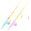 3 Pcs Fishing Rod Pole Pool Toy,Fishing Bath Toys Game for Bath Time Carnival,Educational Learning Toys for Children Magnetic Fishing Rod Game