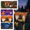3pcs Halloween Mailbox Covers, Oxford Fabric Mailbox Protector, Name and Number Mailbox Covers for Garden Yard Outdoor Decor, Easy to Install & Outdoor Weather Protection