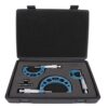 3Pcs Micrometer Set, Outside Diameter Measurement Tool, Steel Micrometer with Calibration Rod and Wrench for 0-25mm, 25-50mm, 50-75mm