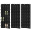 3 Pcs Over the Door Shoe Organizers, 35 Pocket Large Hanging Storage Bags, Space Saving Non Woven Mesh Shoe Racks, Hanging Storage Holders for Shoes and Boots, 27.5 x 65 in, Fits Standard Doors