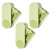 3 Pcs Pencil Sharpeners, Dual Holes Compact Colored Handheld Pencil Sharpener with Lid Crayon Sharpener, Manual Pencil Sharpener Compact for Adults Students School Class Home Office (3 Pack Green)