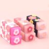 3 Pcs Pink Lovely Cherry Blossoms Rubber Erasers of Sakura Petal Sketch Painting Pencil Correction Tool School Office Stationery Supply Standard Pencil Erasers