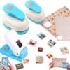 3Pcs Stamp Punch, 1.2"x1" 1"x0.8" 0.8"x0.7" Postage Stamp Punch for Journal