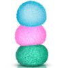 3pc Stress Balls for Adults, Squishy Ball Sensory Textured Memory Gel Fidget Toys for Kids/Adults Hand Exercises, Valentines Day Party Favors Anxiety Relief Squeeze Ball(1.80“)