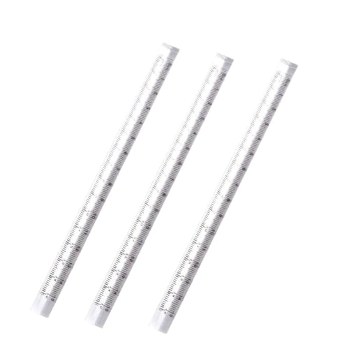 3Pcs Triangle Ruler Set, Small Architectural Scale Ruler Pocket Size Ruler Metric Ruler Plastic Clear Ruler Triangle Ruler Drafting Tools Office, Drafting Tools for Office and School(15CM)