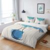 3 Pieces Cal King Bedding Duvet Covers Set Chemical Formula Beaker on Wood Grain Soft Quilt Cover and Pillow Shams, Lightweight Comforter Cover Sets with Zipper Closure for Bedroom School Season