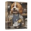 3 Ring Binder Little Dog Funny View Binder School Office