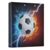 3 Ring Binder Soccer Football Lightning View Binder School Office
