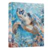 3 Ring Binder Watercolor Sea Turtle Fish View Binder School Office