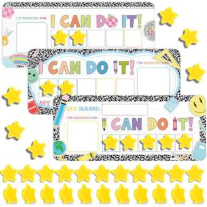 3 Sets Magnetic Rewards Chart for Students Do It Token Board Composition Behavior Chart at Home Positive Star and Customization Goal Box Incentives for Back to School Teacher Essentials Supplies