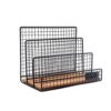 3 Slot File Letter Magazine Folder Document Tray Desktop Mail Sorter Organizer Rack