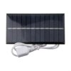 3W 6V Solar Panel with USB Output, Monocrystalline Charging Module for Outdoor Power Bank, Garden Lights, Small DC Batteries and DIY Projects