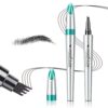 4-Fork-Tip Microblading Eyebrow Pencil - Smudge-Proof & Water-Proof