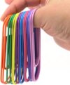 40-Pack 4 Inches Mega Large Paper Clips - 8 Colors Per Color 5pcs 100mm Cute Paper Needle Multicolor Bookmark,Office Supply Accessories (8 Colors/40pcs)