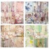 400-Sheet Vintage Scrapbook Paper Set for DIY Journaling and Crafts