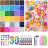 40000Pcs Rhinestones & 100pcs Resin Charms Kit Fake Fruit Flowers Animals for Bag Phone Junk Case