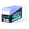 400ct Card Sleeves Top Loads for Cards - Loaders for Cards, 3"x4" Hard Plastic Protectors & Clear Rigid for Trading, Sports, Baseball Cards (200 Hard + 200 Soft Sleeves, 400 Total)