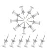 400pcs Transparent Map Push Pins for Cork Board, Office & Home Use