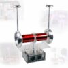 400W Bipolar SSTC High-Frequency Generator Coil, Desktop Tesla Coil Toy with 30cm Plasma Arc & Optical Signal Transmission for Educational Entertainment